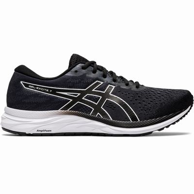 Asics Gel-Excite 7 (4E) - Miesten Juoksukengät - Mustat/Valkoinen